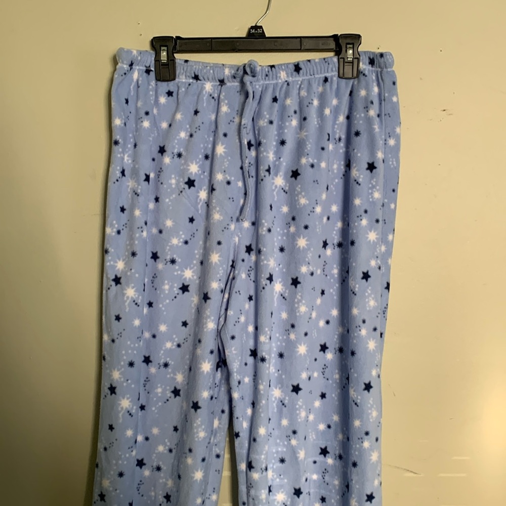 Sky Blue Pajama Pants and Scarf Size XL